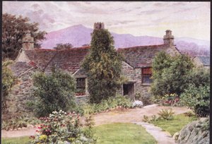 Dove Cottage, Grasmere, from The Cottages and the Village Life of Rural England published by Dent & Sons Limited, 1912